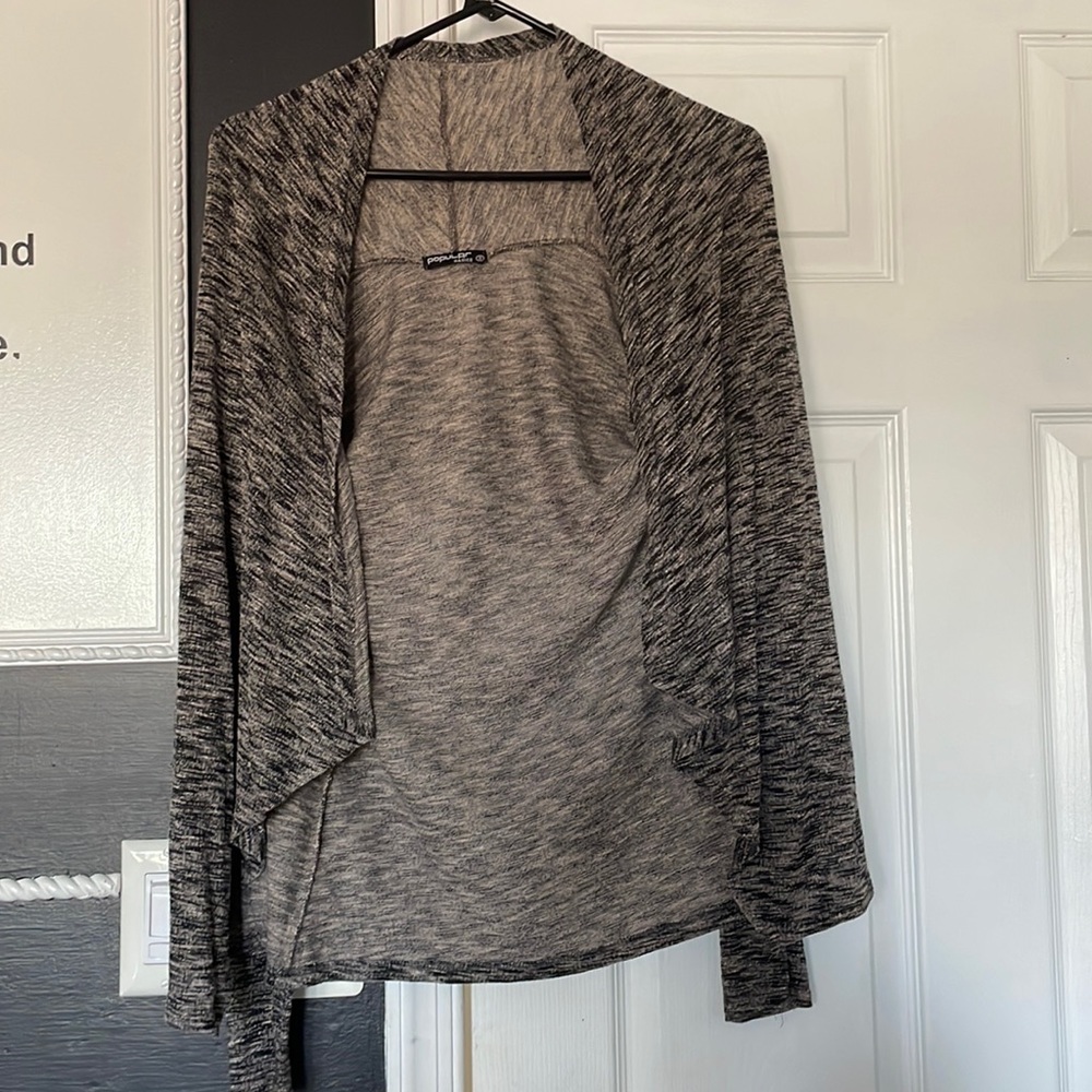 Popular Basics Dark Grey Cardigan Size Small
